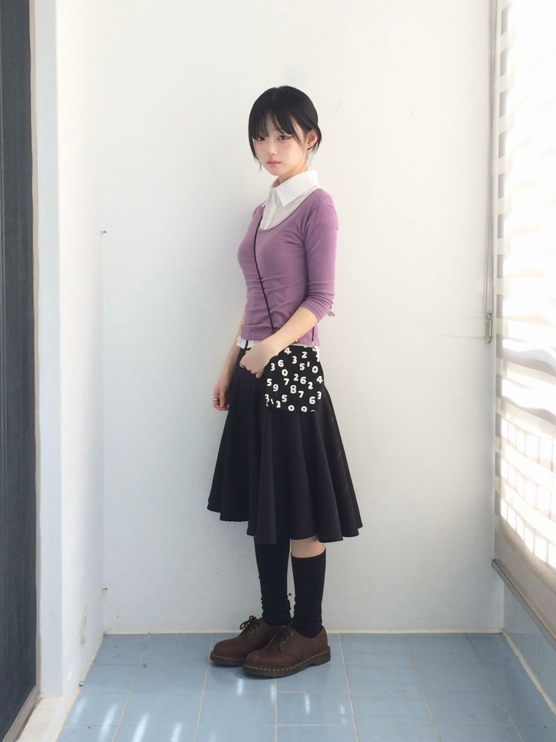 A-line rose flare skirt
