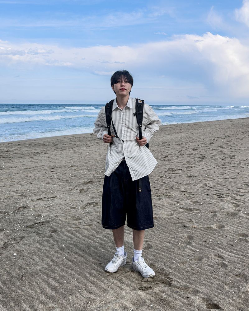 Rush Bermuda Raw Denim Pants