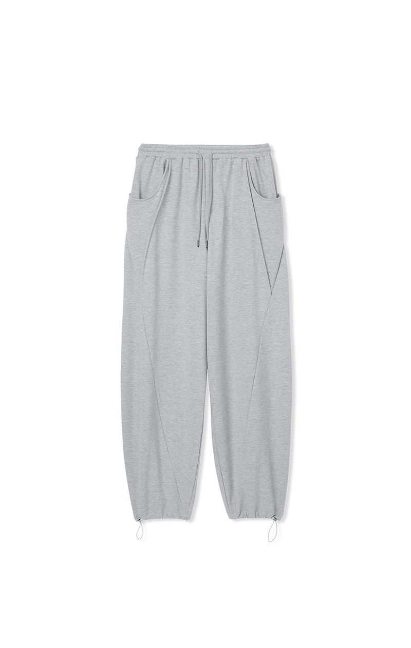 wavy sweat pants grey