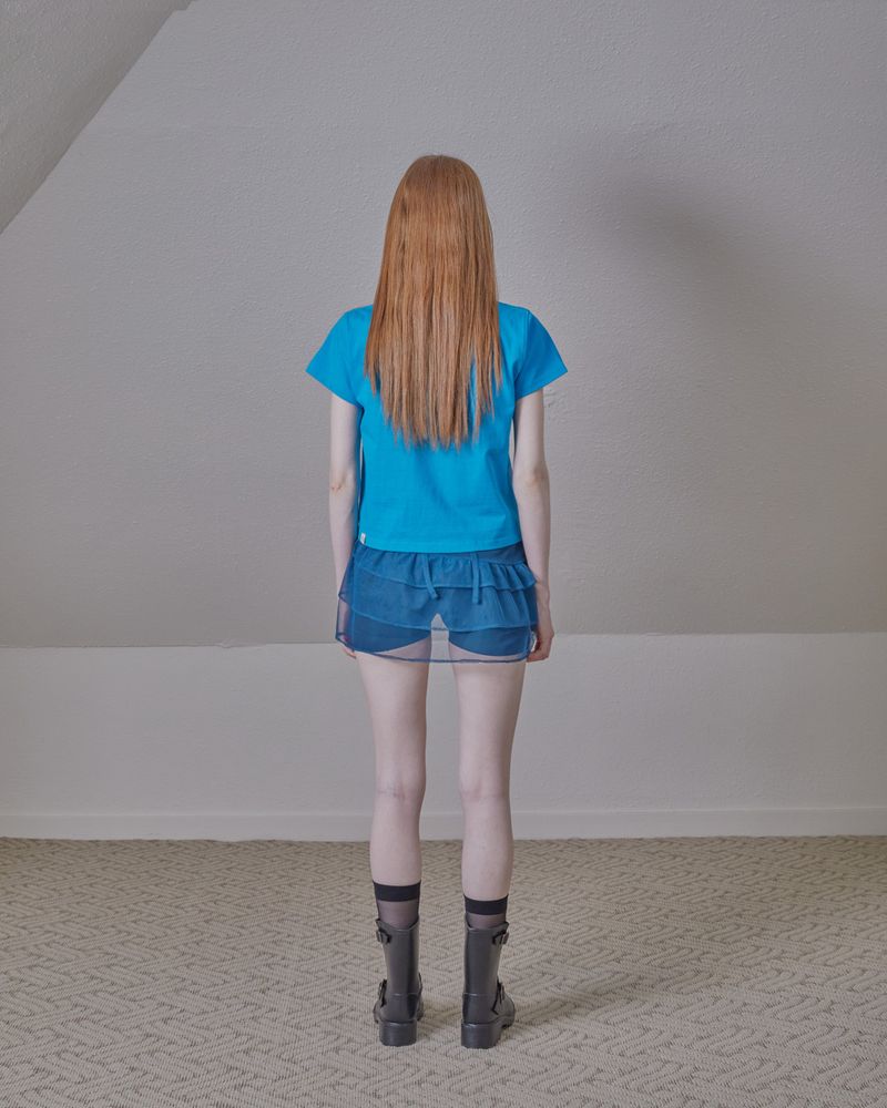 printing logo basic top / blue