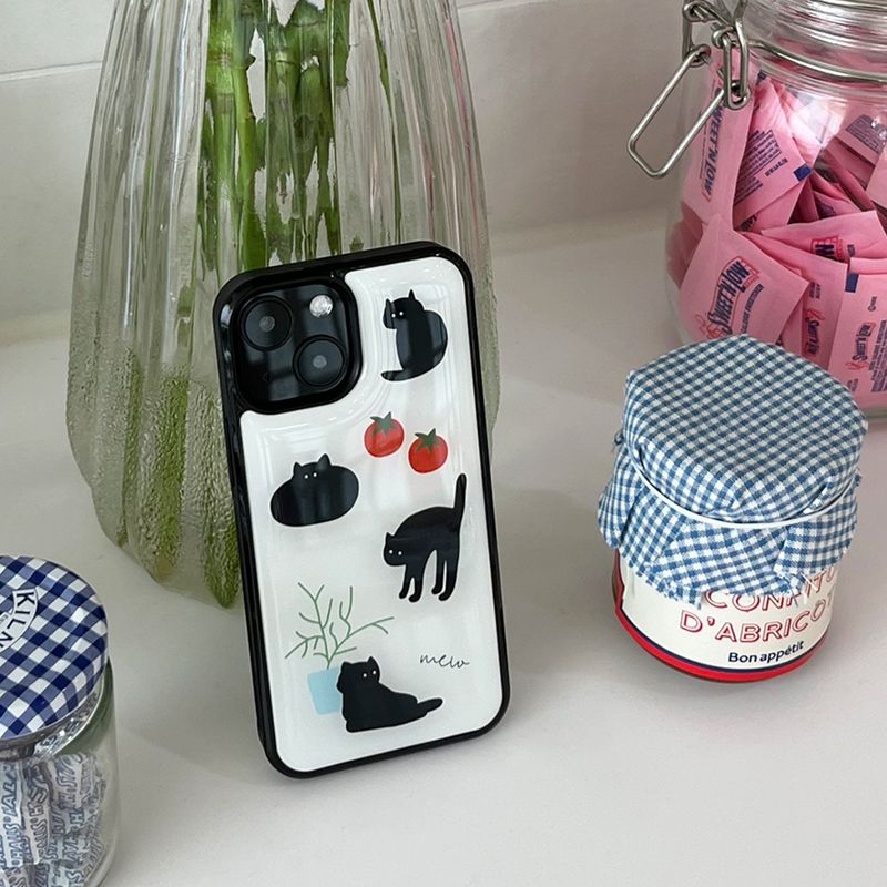mew cat epoxy bumper case