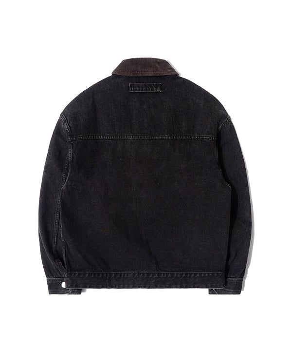 RG Denim Placket Trucker Jacket (Black)