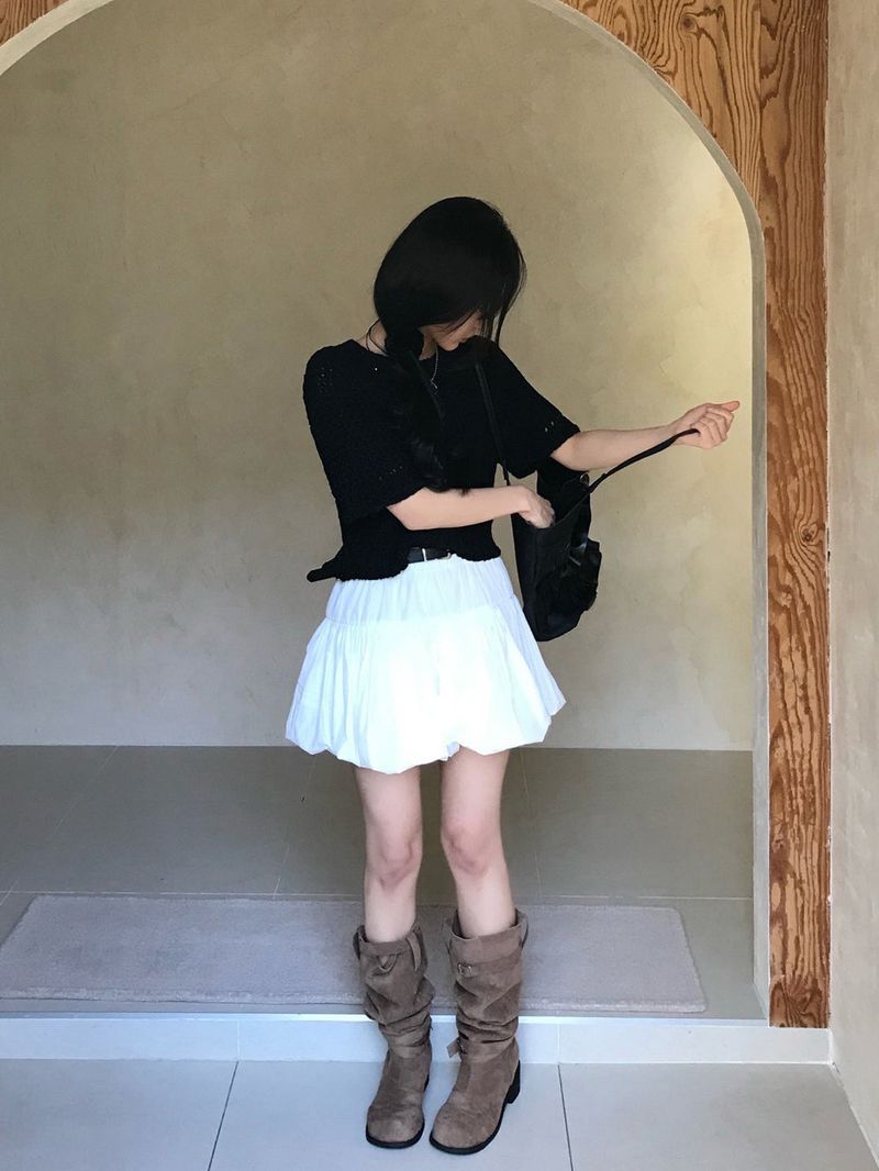 Reve Sand Loose Fit Mesh Half Knit