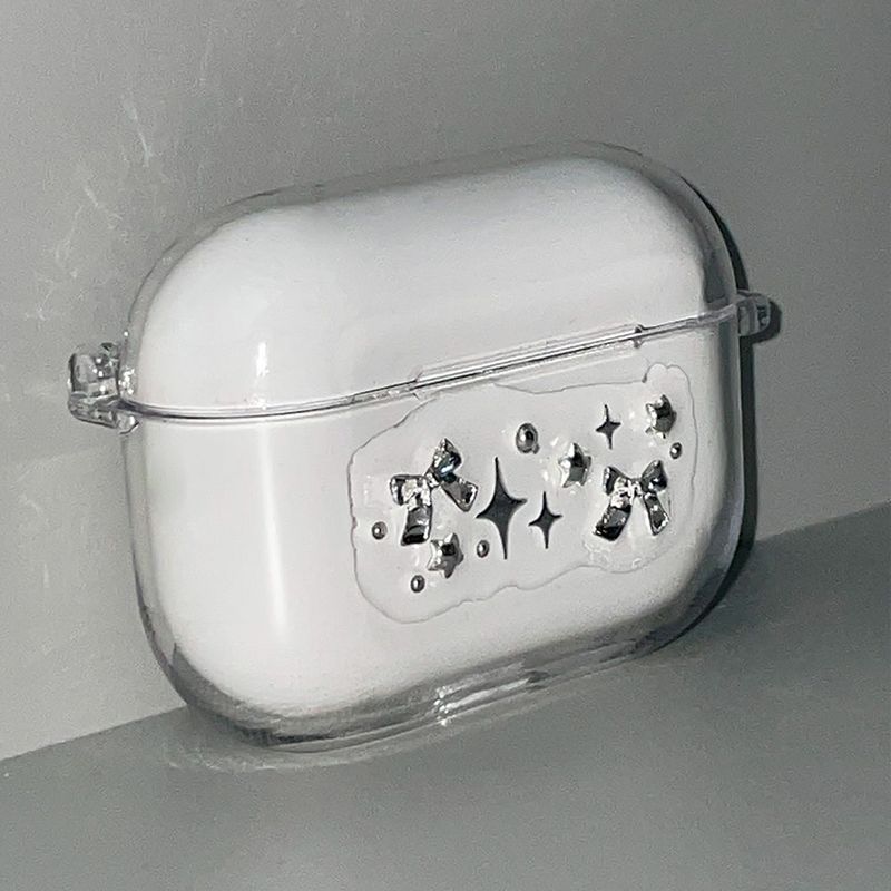 [MADE] Silver ribbon airpods case