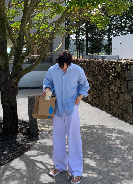 Deade 534 Off-White Linen Wide Denim