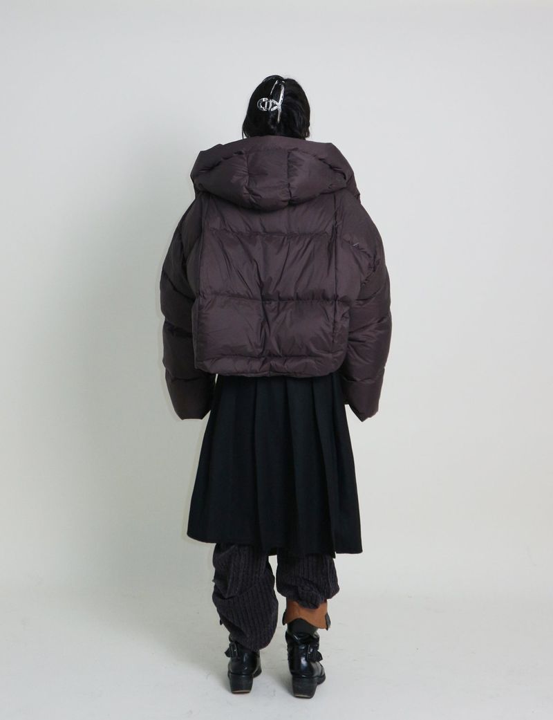 Out String Winter High-Neck Duck-Down Padded Jacket (Light Padded)