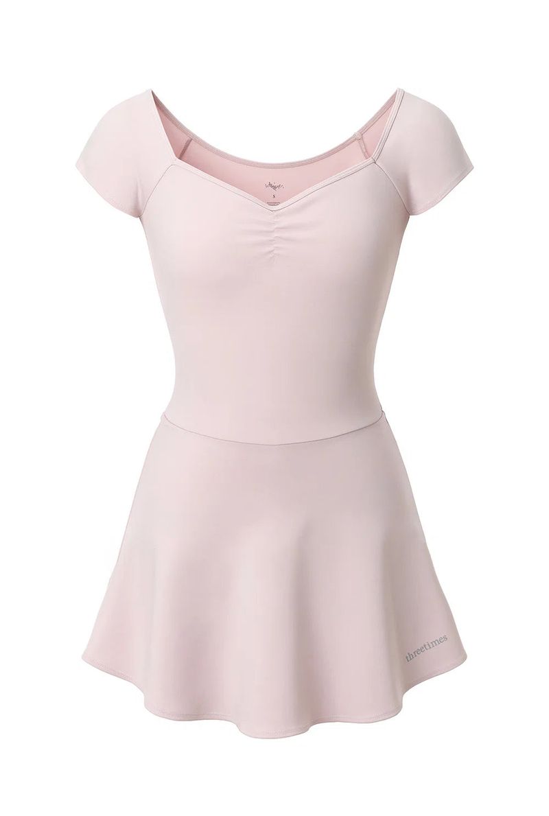 Petite flare dress - pink