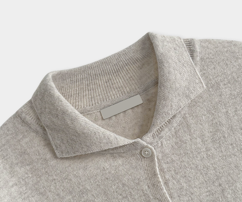 Clent Cashmere Collared Cardigan / 3 colors