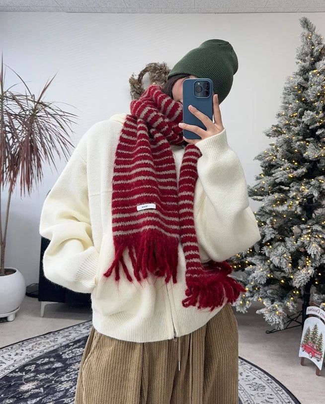 SATIIIZ（サティーズ）の「Diob Hooded Knit Zip-up（Tops）」
