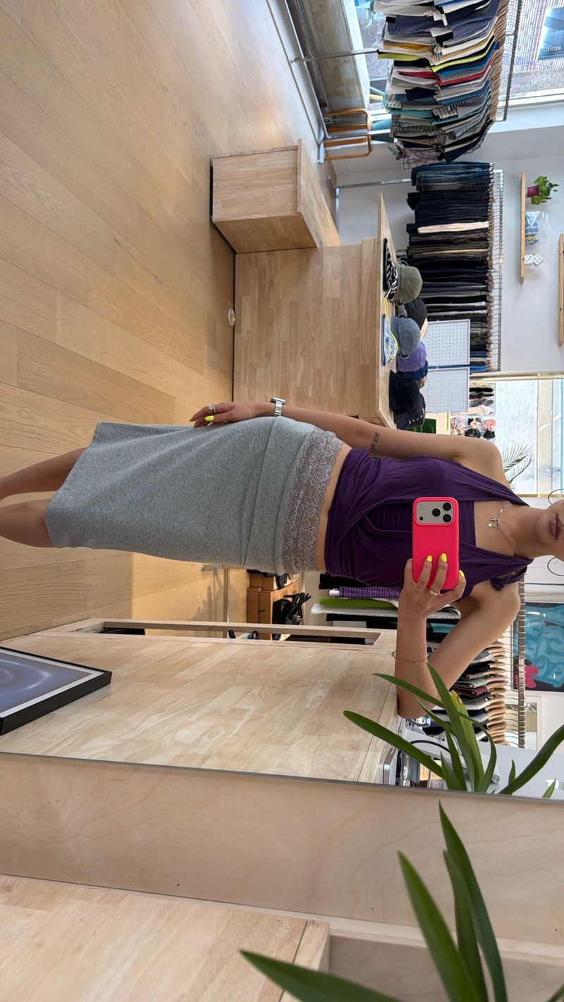 FOLD MIDI SKIRT