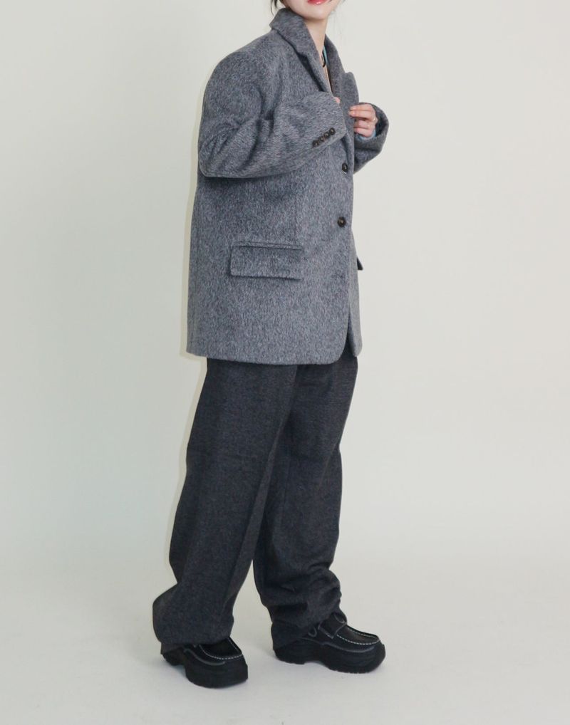Winter Alpaca Formal Single Jacket (Wool Jacket) (Lining 2 Ounces)