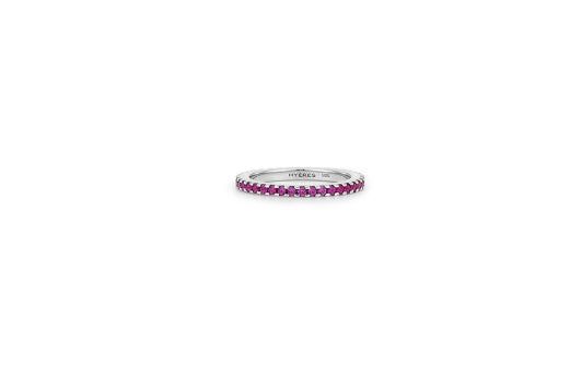 26SS★ Essence Silver (W) Lace Tennis Ring S Neo Ruby