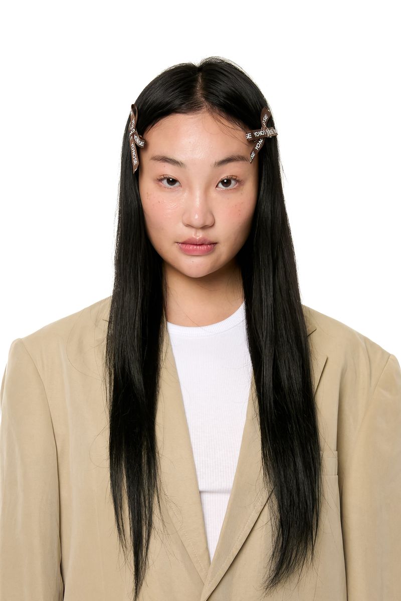 YONOSE RIBBON PIN / BROWN