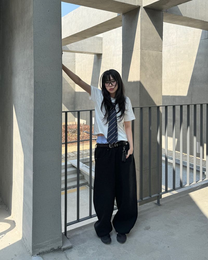 Belt sweat pants (Unisex)