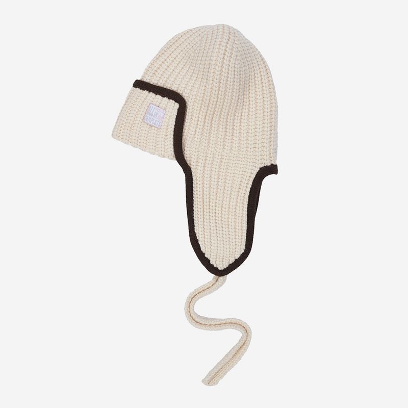 Edge Ear Flap Beanie (Cheese)