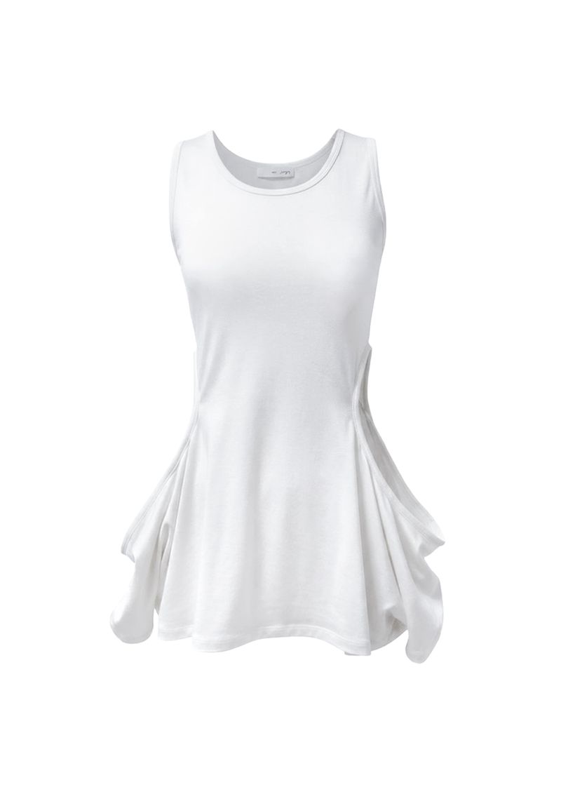 JUNGDO（ジョンド）の「 OPEN SLIT SLEEVELESS . WHITE（Tops）」