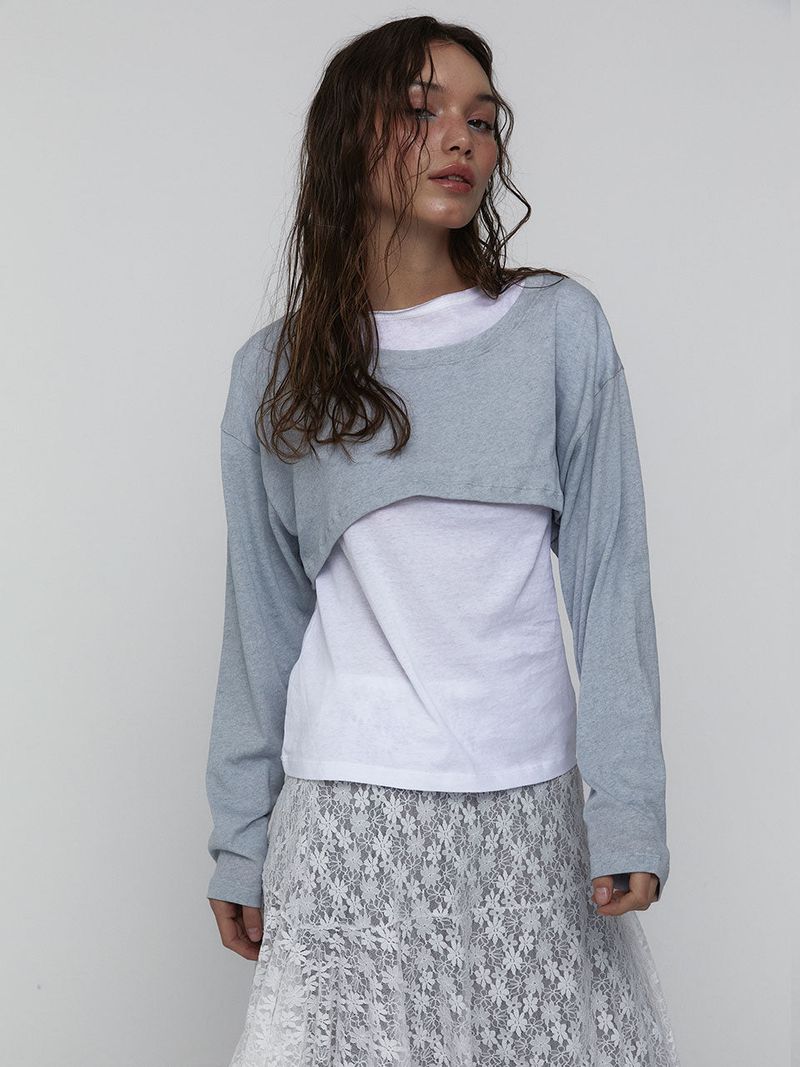 Cotton Cropped Top_Skyblue