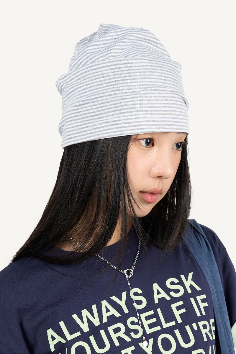 Raucohouse（ラウコハウス）の「Stripe Cotton Beanie（Hats）」