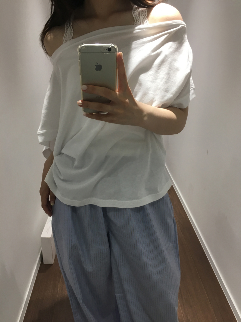 Fog off-shoulder t-shirt (4color)