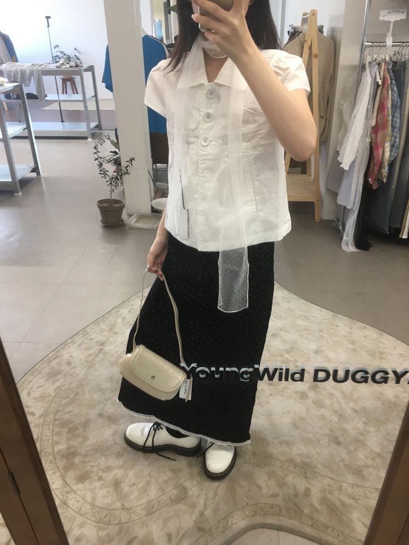 Poetry Dot Long Skirt (2color)