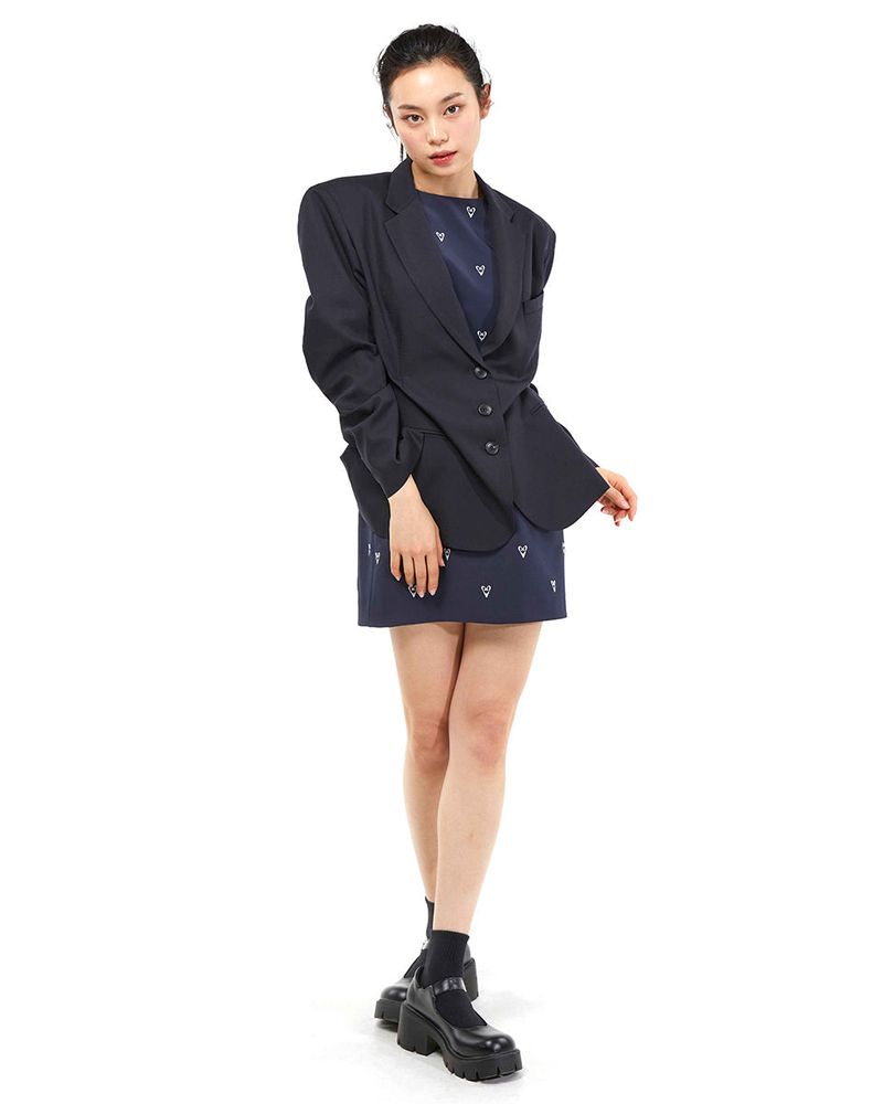 DOZI - Pinched Tailored Jacket _ Navy