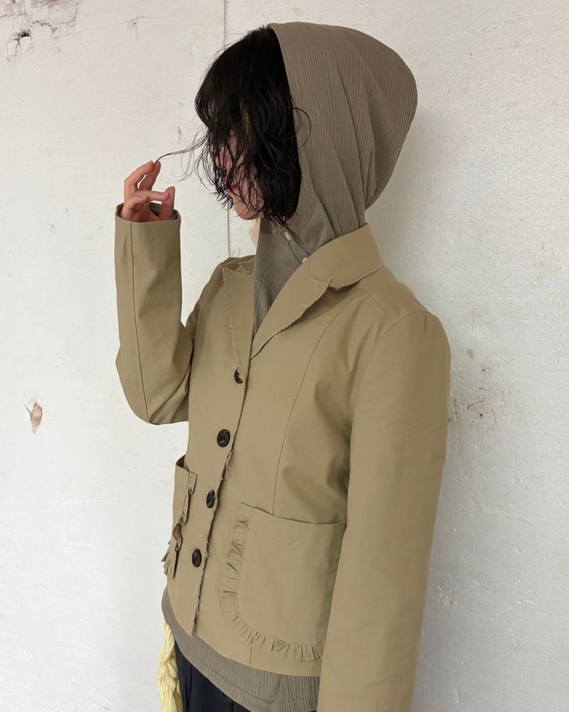 Diagonal Henley Hoodie