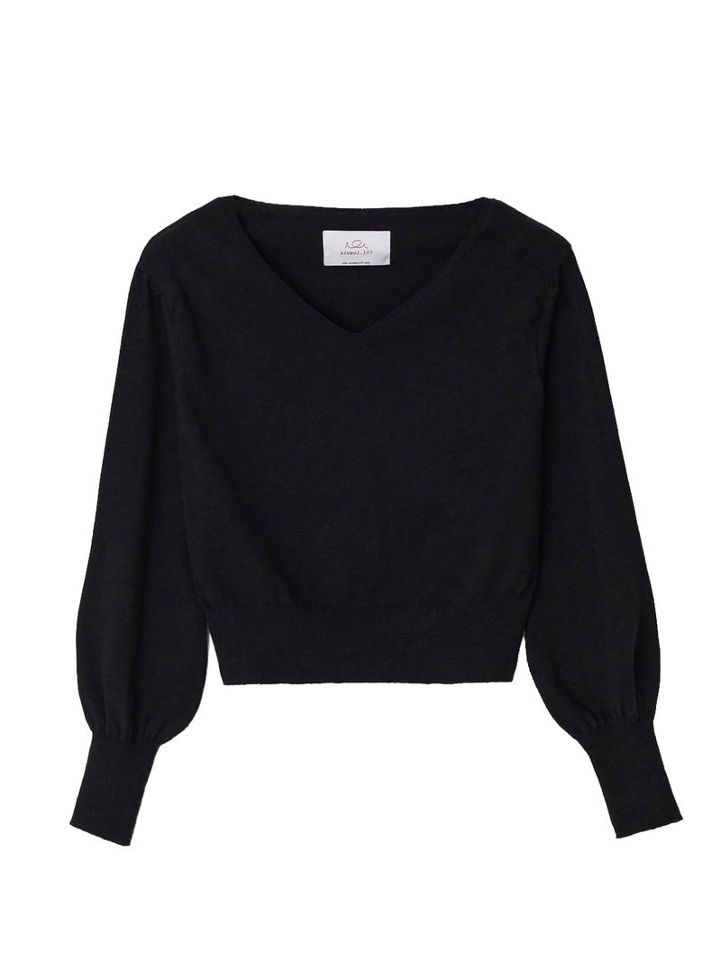 Emma Puff Knit (Black)