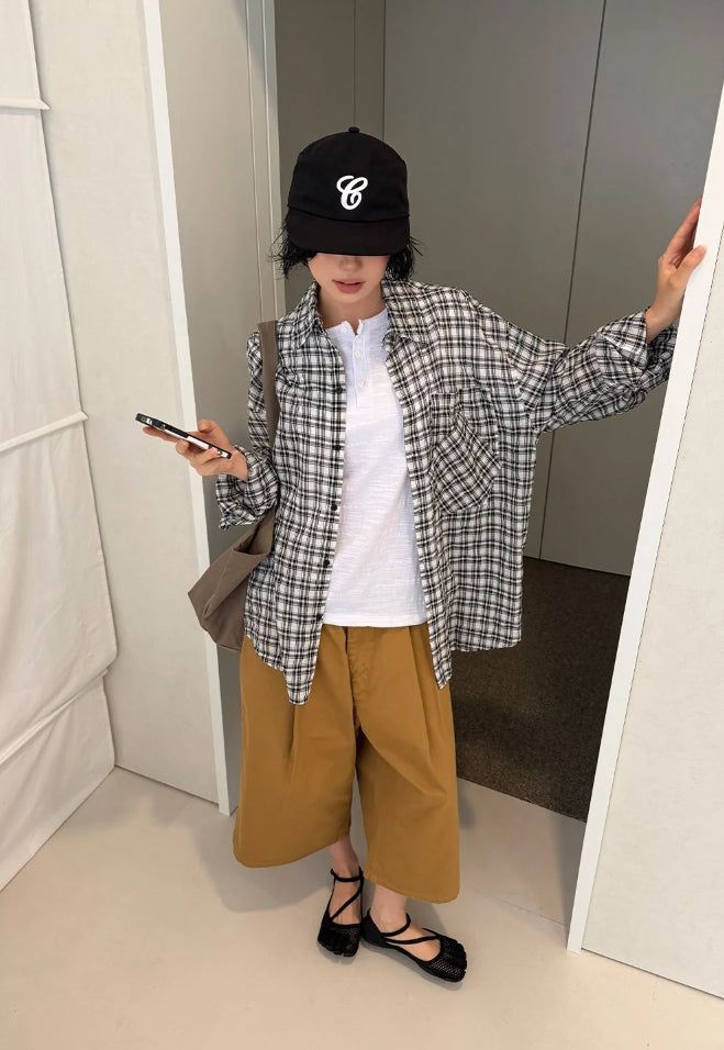 TWO-POCKET CHECK SHIRT