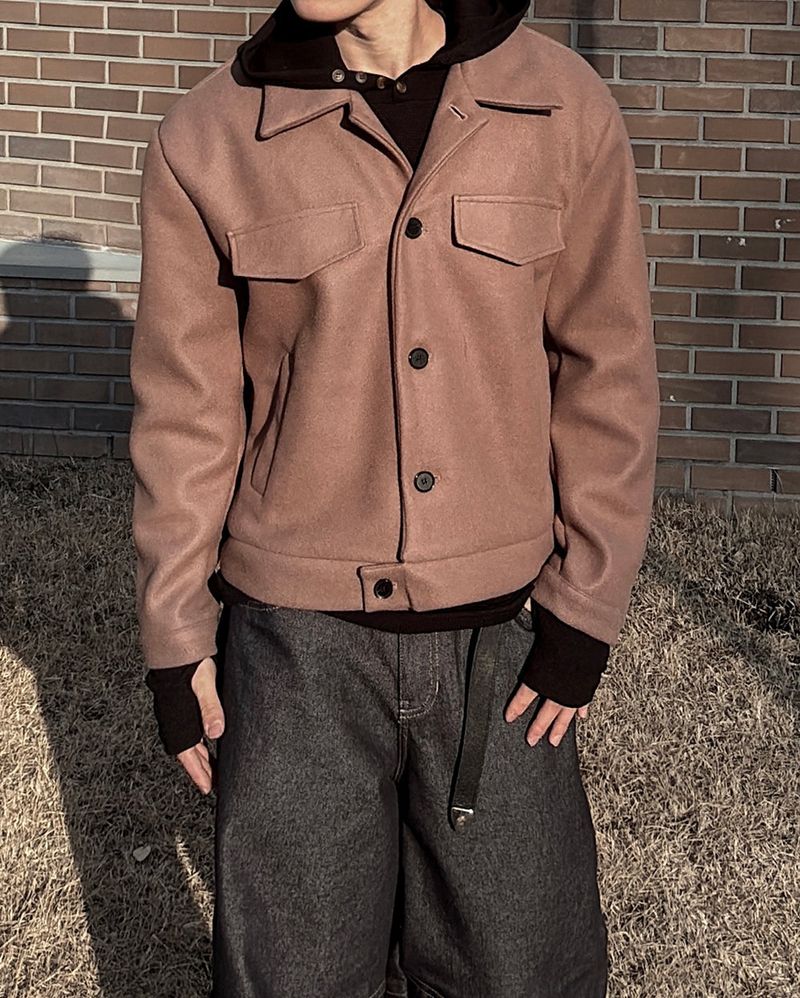 Riel Wool Cropped Jacket