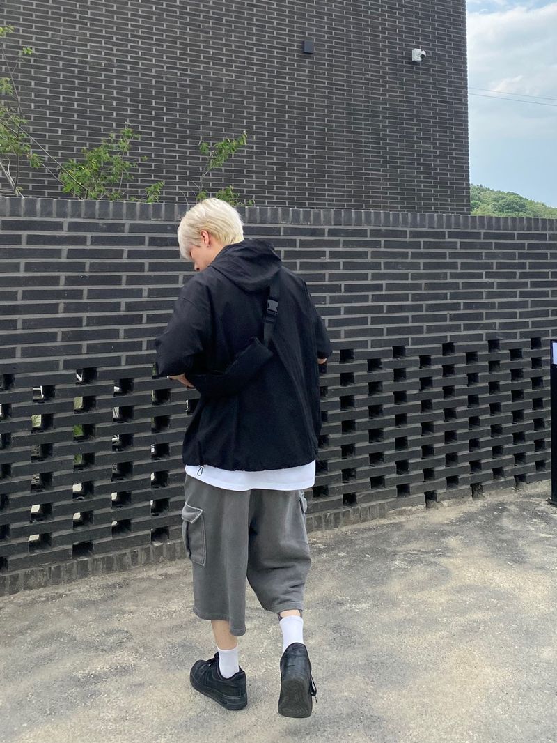 Pigment Sweat Cargo Half Pants 3C