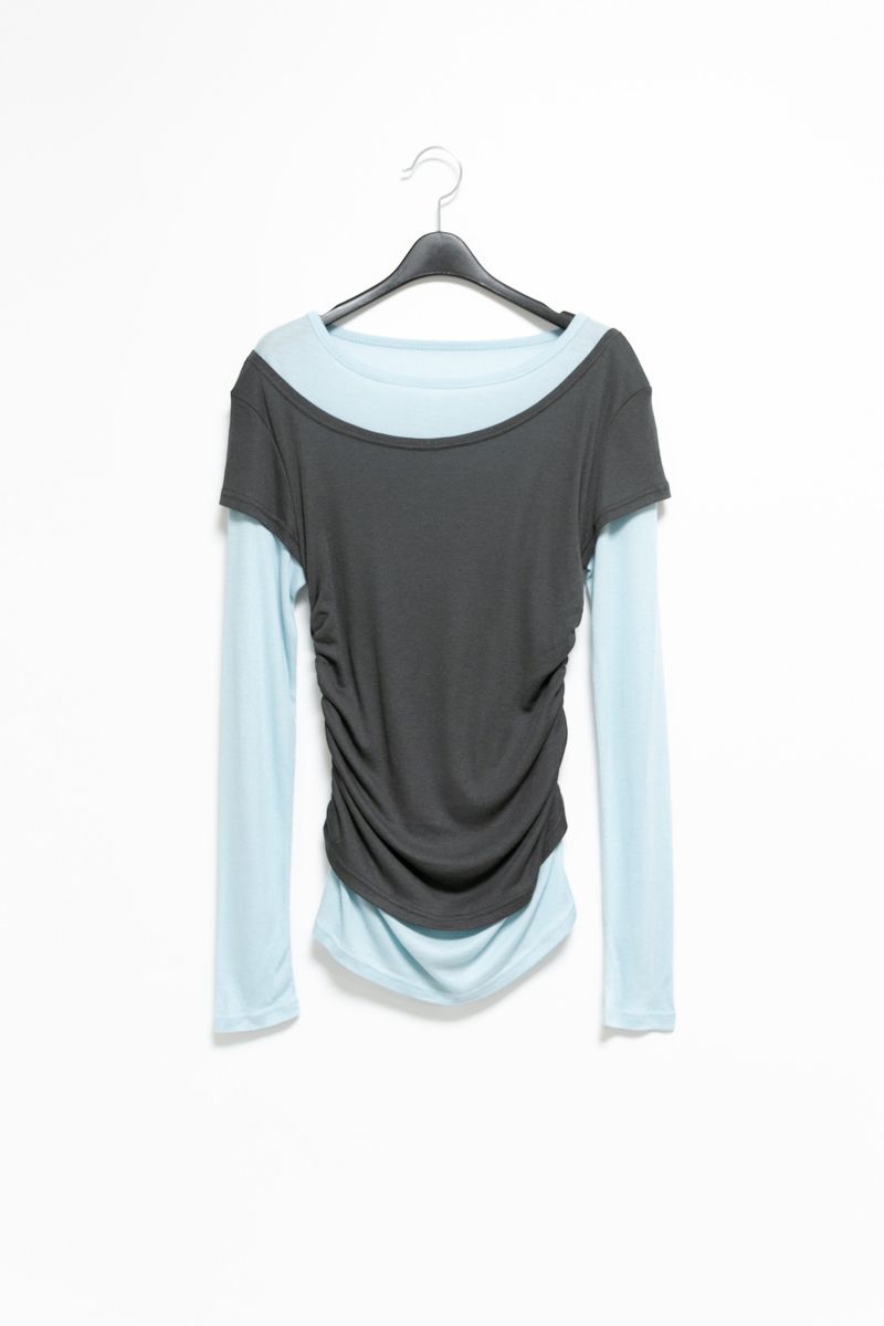 tencel color layered top(4colors)