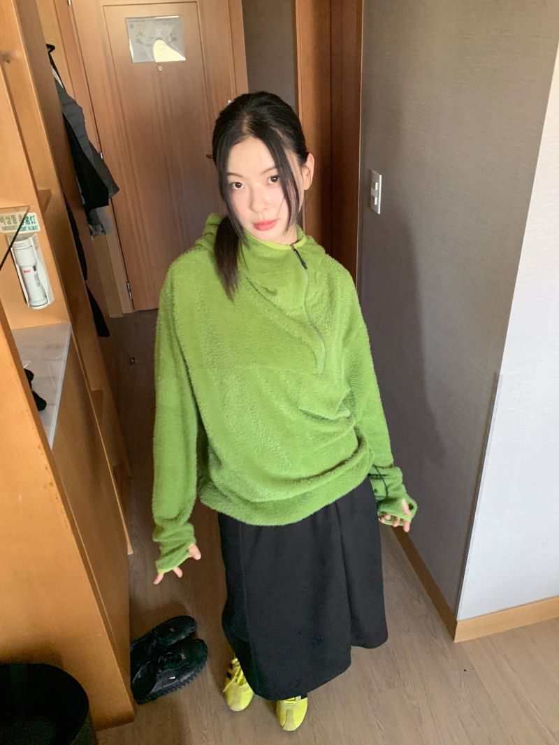 フリースフードアノラック