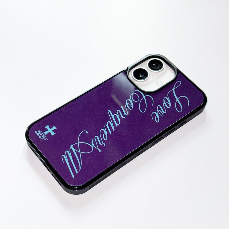 Love All glass case (purple)