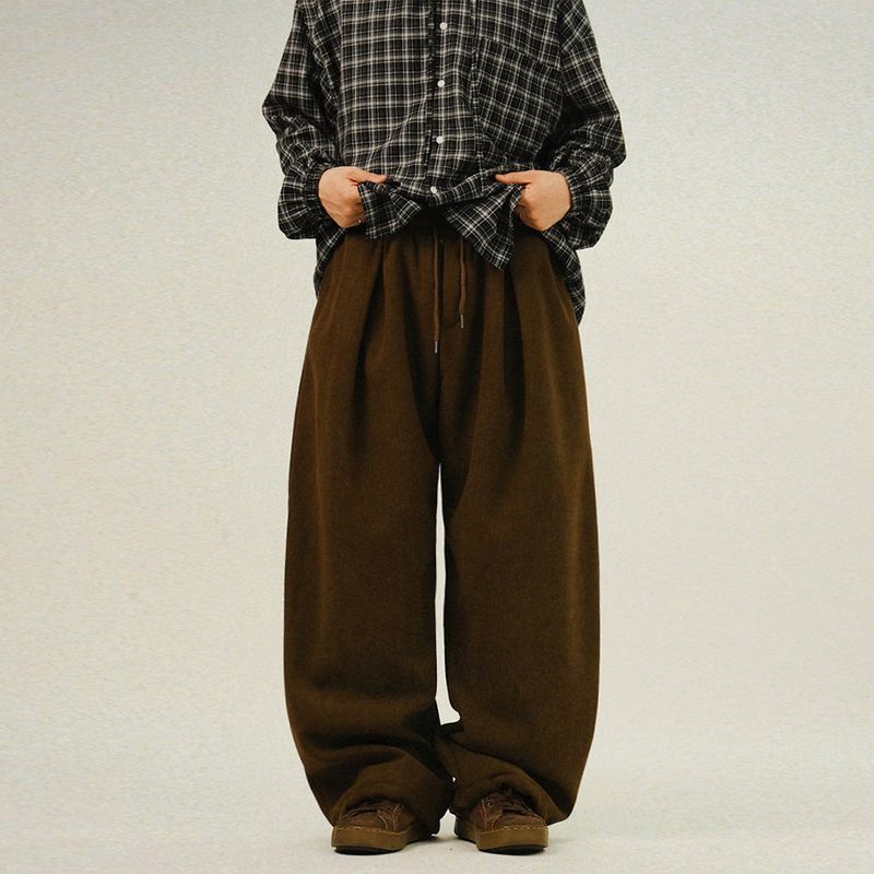 SEMIKAJI（セミカジ）の「YFフリースコーデュロイバンディングパンツ（パンツ）」
