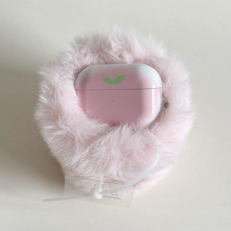 PINK PEACH AIRPODS CASE