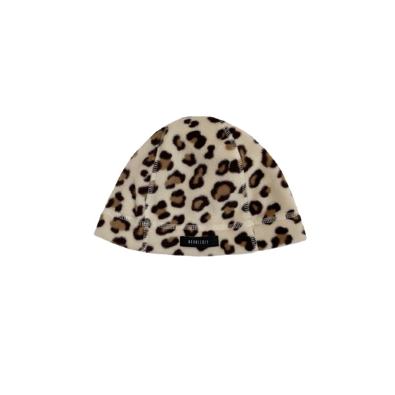 KOOKEESEE（クキシ）の「Polarfleece Beanie Hats (Leopard Cream)（Hats）」