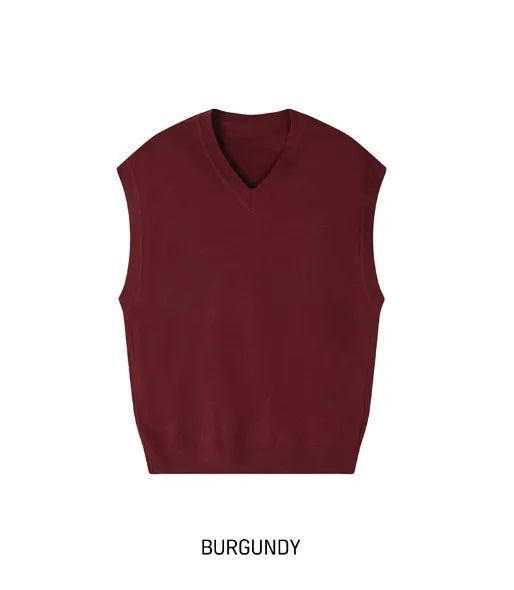 Conant Over Fit V-Neck Knit Vest