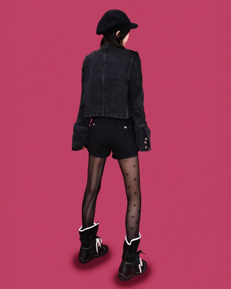 punk stud shorts