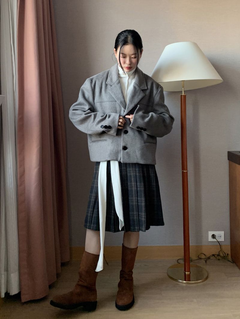 WOOL CROP BLAZER