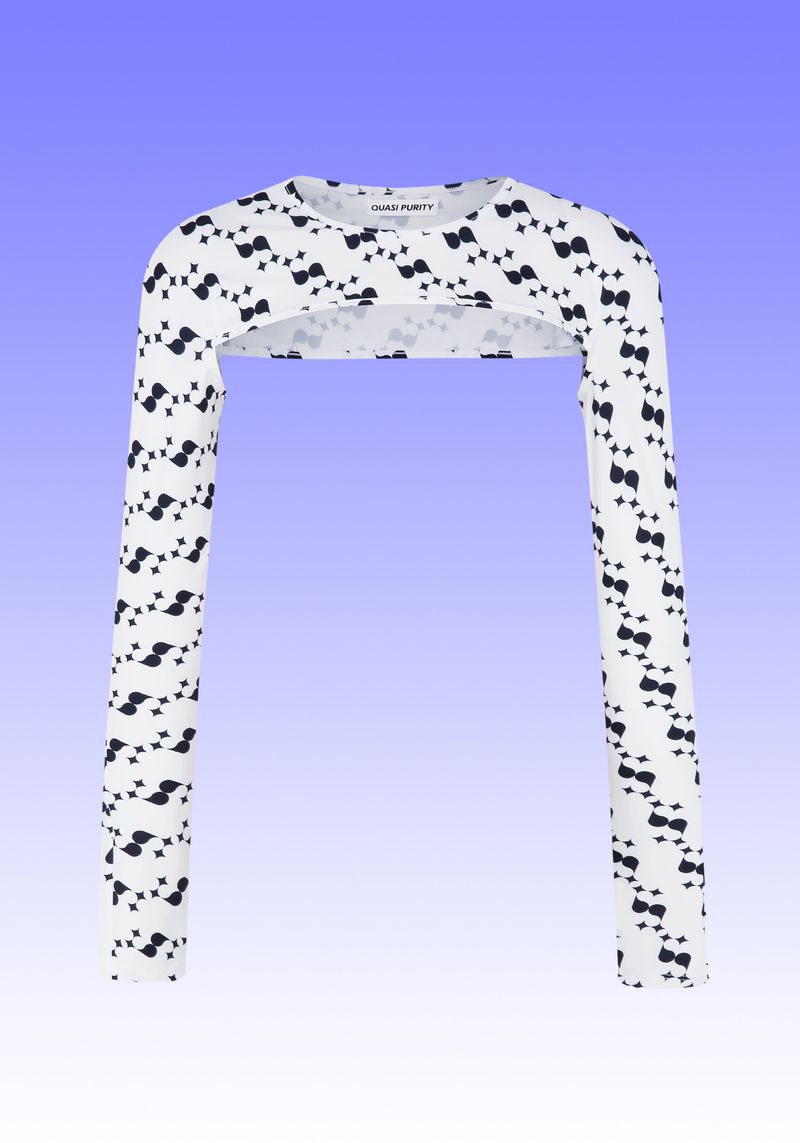 QUASI PURITY（クアシパルティ）の「ホワイトショルダーカバークロップトップ（トップス）」