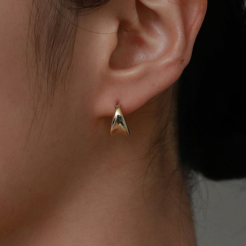 oval volume earring