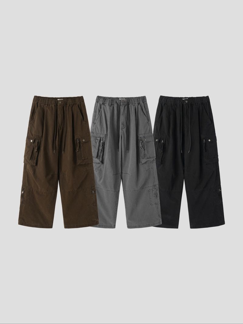 LMN dust multi-pocket cargo pants (3 colors)