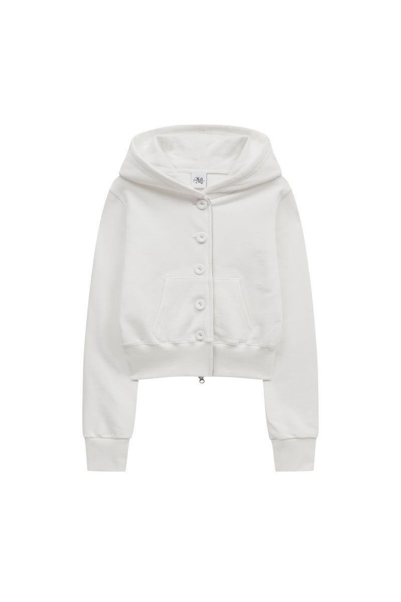 bt hood zip up (white)