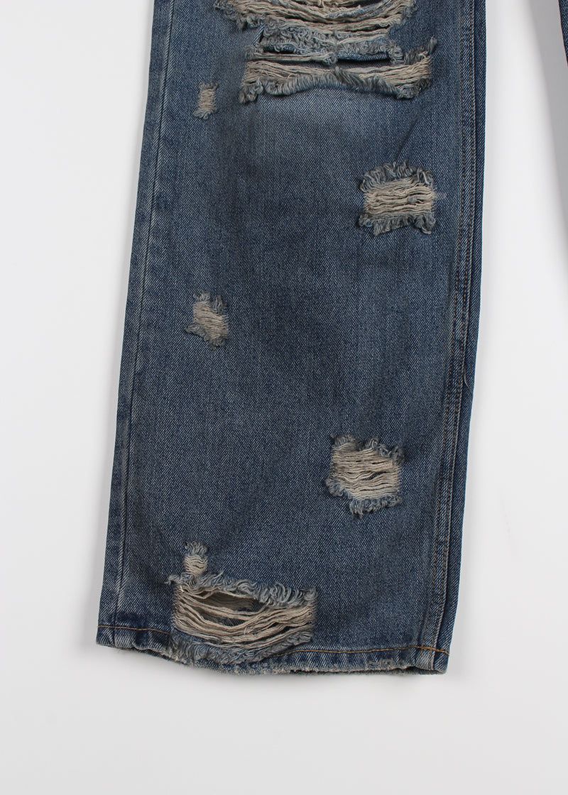 DAMAGE DIRTY DENIM