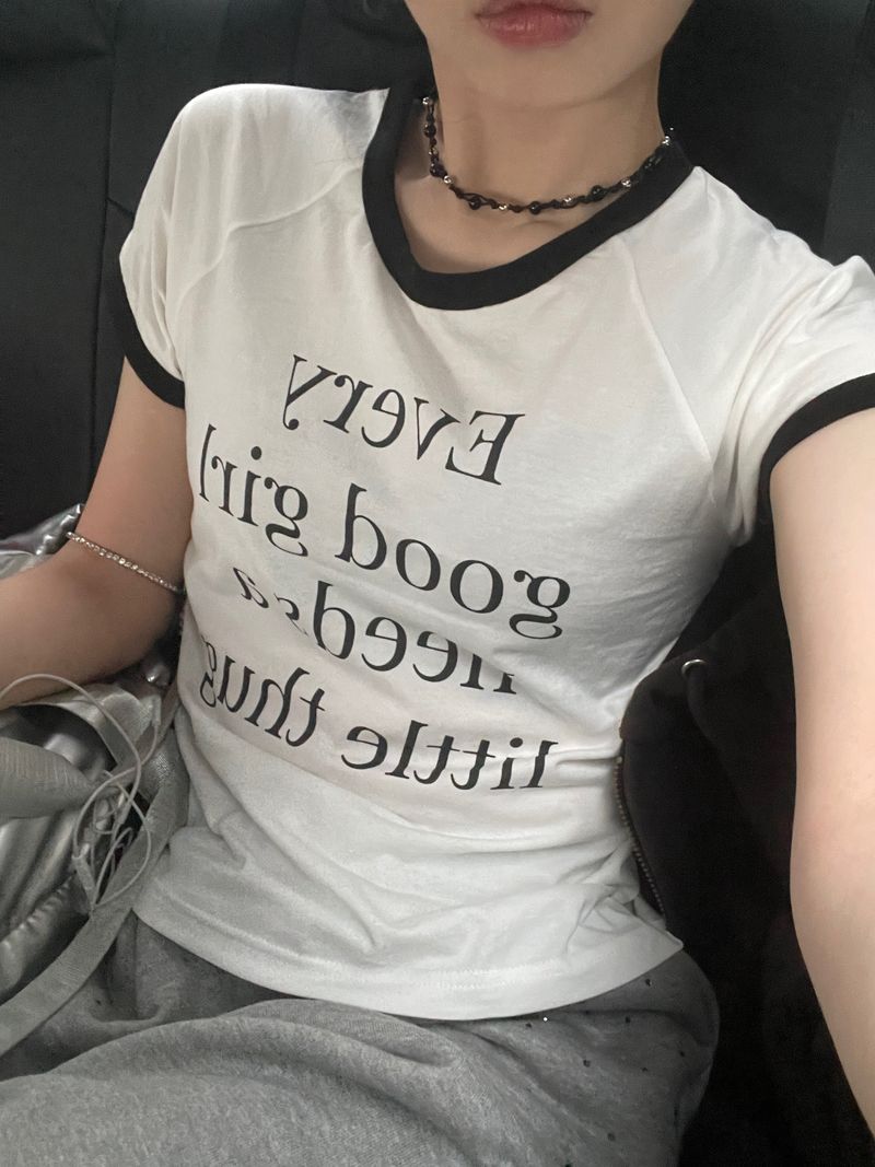 (3 colors) Thug Girl Ringer T