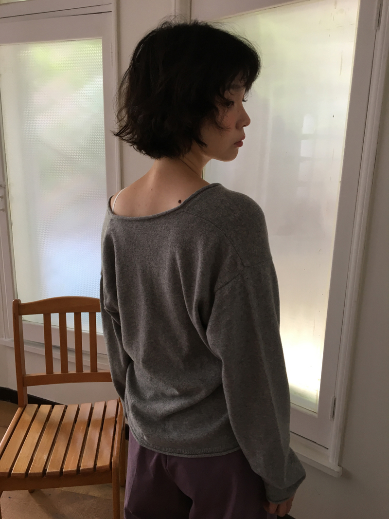 Luro V-neck knit (8color)