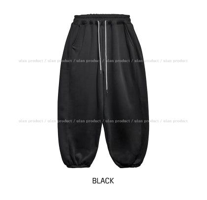 Tully Brushed Side Pintuck Balloon Jogger Pants