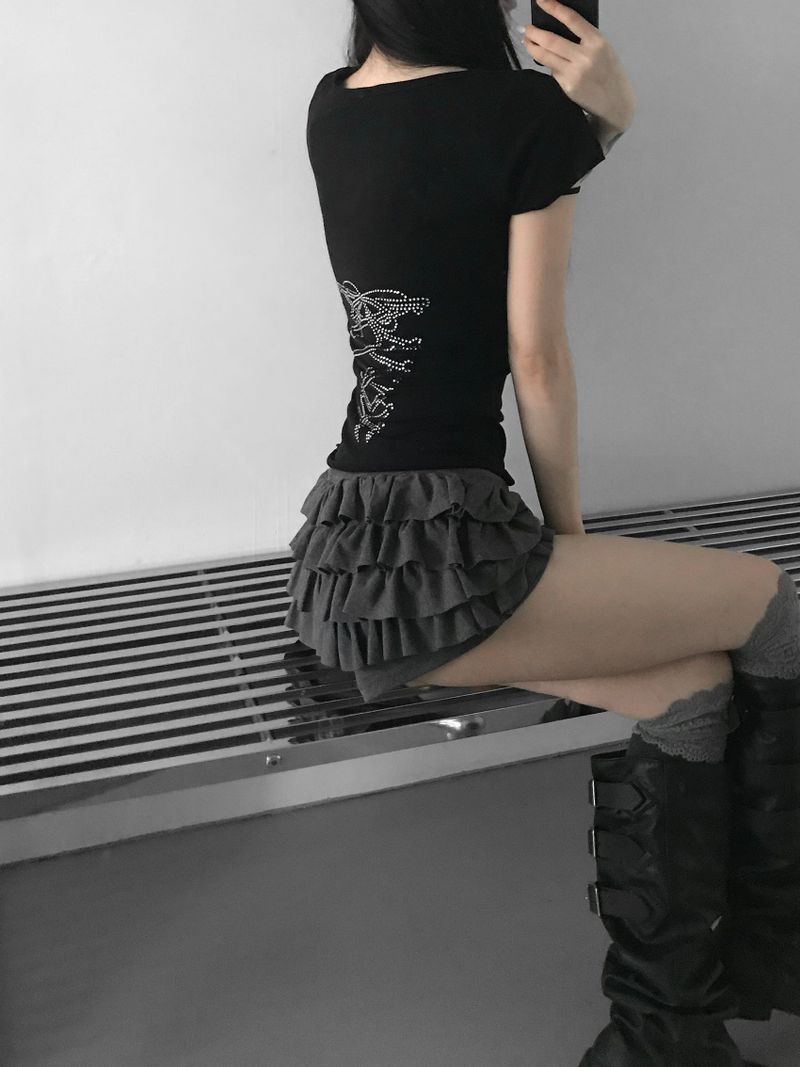 back hot piece corset top(3 color)