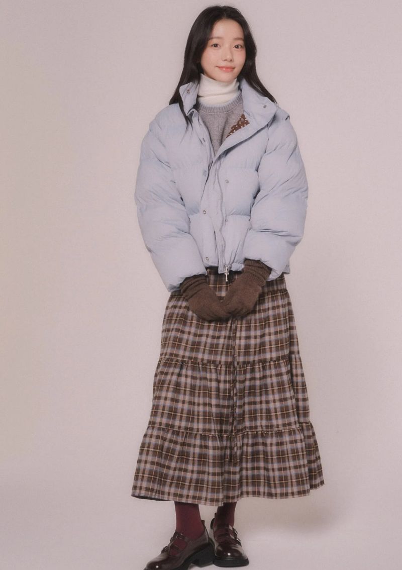 2WAY WELLONG PADDING JUMPER (Light blue)