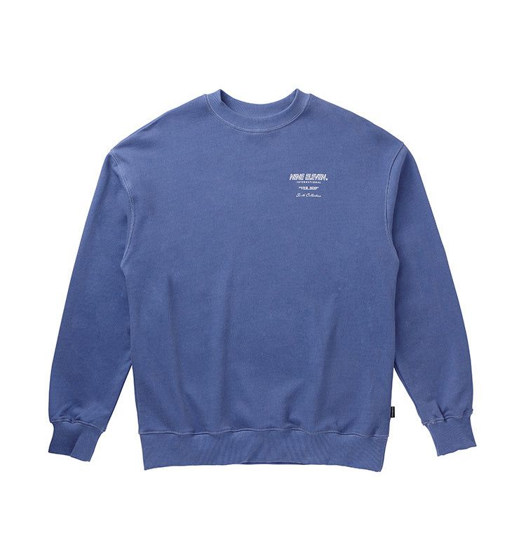 Pigment washed crewneck